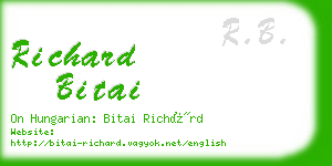 richard bitai business card